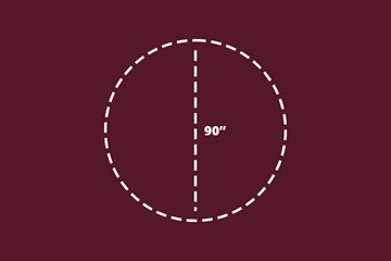 90 inch color round linen table cloth